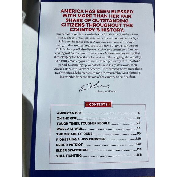 John Wayne Made In America Hardcover Book Read Description - Picture 4 of 15